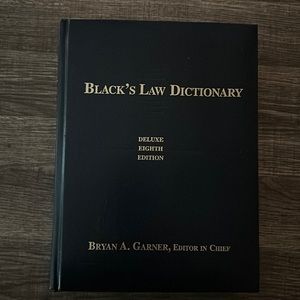 Black’s Law Dictionary-Deluxe Eight Edition